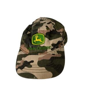 Army Green Camo John Deere Toddler Hat Adjustable New Without Tags